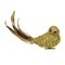 Northlight Sequined Bird with Feather Tail Christmas Ornament with Clip - 6.5" - Gold